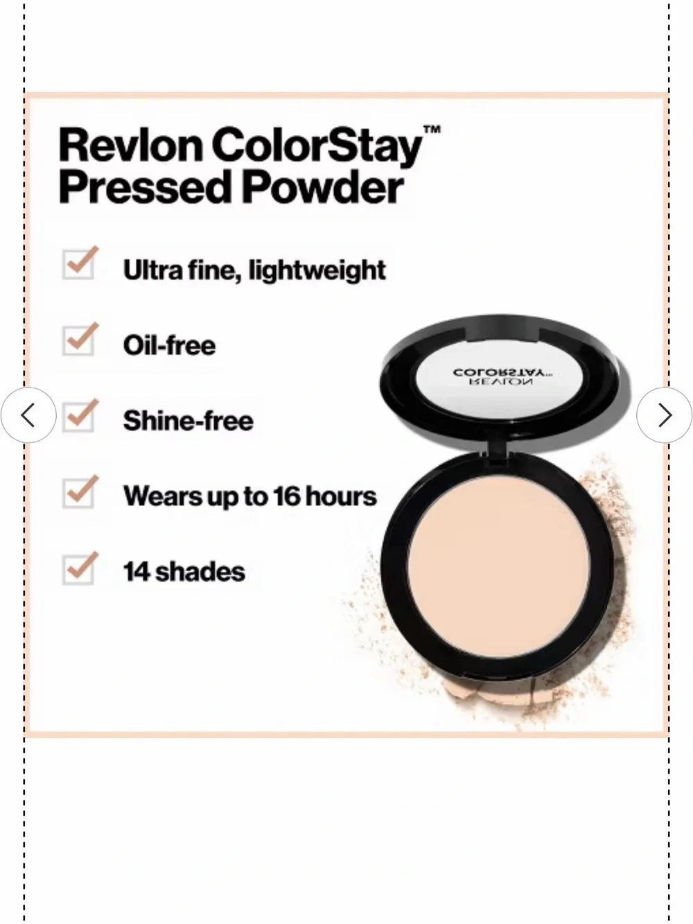 NWT Revlon ColorStay Pressed Powder -Color 880 Translucent